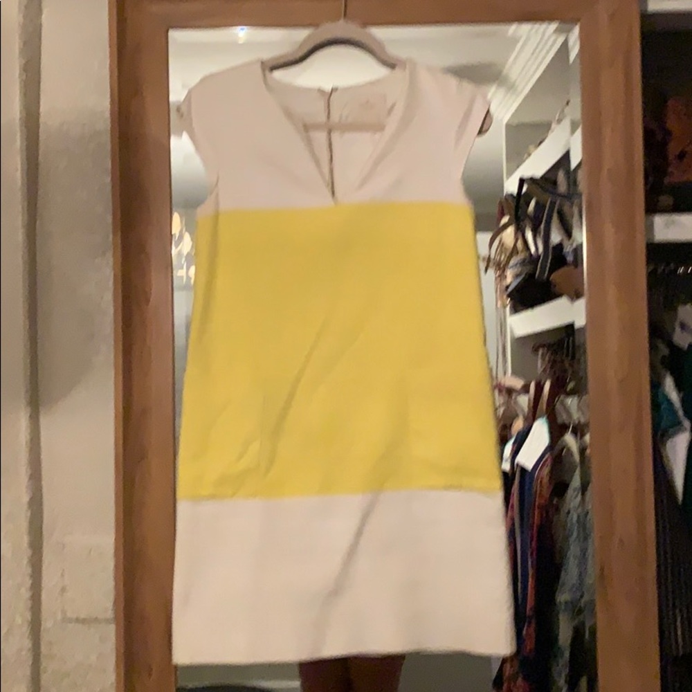 Kate Spade yellow and white dress size 6